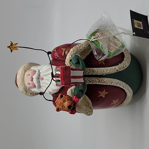 New Christmas Santa Folk Art Figurine - Picture 2 of 13